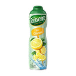 Teisseire Lemon Syrup 600ml bottle for adding lemon flavor to beverages and recipes, part of dry grocery product line.