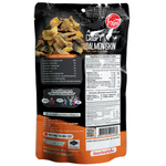 Oyua Crispy Salmon Skin Tomyum Flavour confectionery snack shown in a close-up image with crispy, textured salmon skin chips.