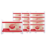 Aro Dry Vermicelli 180g pack, set of 12, in clear packaging, showcasing thin, dry noodle strands for cooking or culinary use.