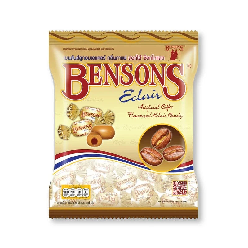 Bencons Coffee dry grocery snack pack featuring assorted confectionery items in colorful packaging.
