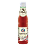 Deksomboon Keto Sriracha Chili Sauce 320g bottle, spicy chili sauce for keto diet, with red chili peppers and garlic visible