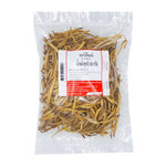 Dried Daylily Flowers in a 300g package from MAKRO, used in cooking and herbal remedies, shown in a clear close-up image.