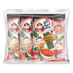 Taokaenoi Fried Seaweed Snacks with Suki Sauce, 20g x 3 pack, popular dry grocery snack with crispy seaweed flavor