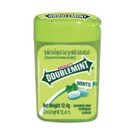 Doublemint peppermint flavor candies in a pack of three 12.4g each, featuring bright green packaging and fresh mint candies