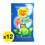 Chupa Chups Dip & Lick Strawberry Cola Flavour Lollipops, 9g x12, colorful candies with strawberry and cola flavor in a snack pack.