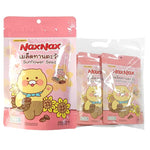 Naxnax seasoned sunflower seeds in a 72g pack, displayed with a bowl of sunflower seeds, highlighting snack and confectionery appeal.