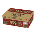 Yumyum Hotpot Instant Noodles Korean Kimchi flavor, 100g pack, displayed in a box of 24 dry grocery noodle packs.
