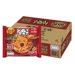 YUMYUM Hotpot Instant Noodle Korean Kimchi flavor, 100g pack, dry grocery product with 24 packets in the box.