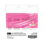 LIN Syrup Fast Dissolving 850ml bottles, dry grocery product with three packs, featuring clear liquid syrup in packaging.