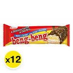 Beng Wafer Chocolate snack pack, 20g x12, BENG BENG brand, featuring crispy wafer layers coated in chocolate.