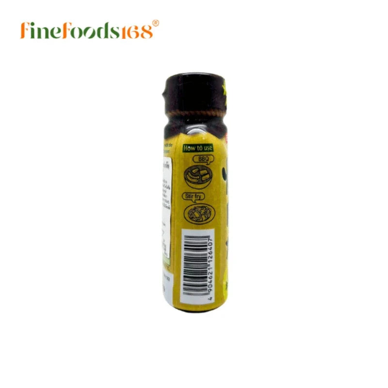 Daisho Wasabi Flavor BBQ Sauce bottle, dry grocery, spicy Japanese-style sauce with wasabi flavor for grilling and marinades.