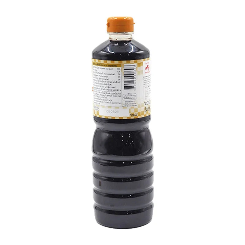 Ajinomoto Mentsuyu sauce 1kg bottle, Japanese dry grocery condiment for soups, noodles, and dipping dishes.