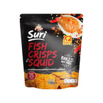 Chaolay Fish Crisps with Squid in 100g packs, seafood snack, crispy and savory, part of CHAOLAY's confectionery snack line.
