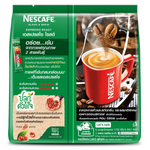 Nescafe Blend & Brew Espresso drink in a glass with a foamy top, showcasing the rich coffee beverage.