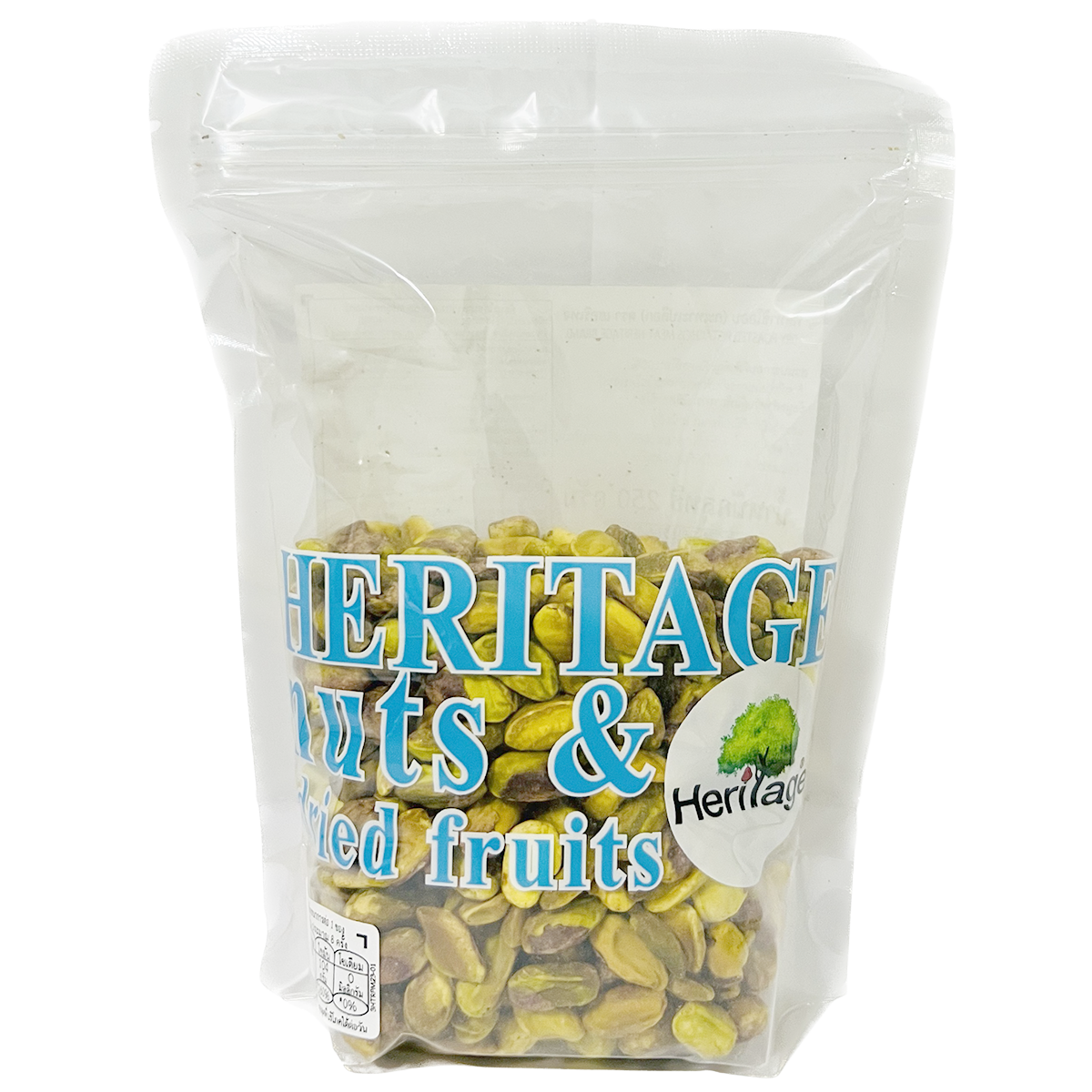 Heritage roasted pistachio meat, a confectionery snack with green pistachio nuts coated in flavorful roasted layers.