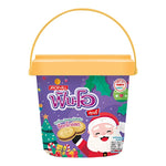 FUN-O Chocolate Bucket 486g with assorted chocolates in a large plastic bucket, perfect for snacks and confectionery enjoyment.