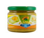 El Sabor Quacamole Dip in a bowl, featuring fresh avocado, tomatoes, and herbs, ready for serving as a flavorful grocery snack.