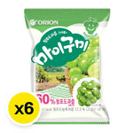 Orion My Gummy Green Grape Jelly in 259g container, featuring colorful gummy candies shaped like grapes, bright and appealing.
