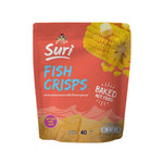 Chaolay Fish Crisps snack pack, 40g x12, featuring crispy fish-shaped confectionery in colorful packaging.