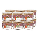 J-LEK Jae Lek Shrimp Chili Paste in 40g plastic jar, dry grocery product with vibrant red chili and shrimp ingredients.