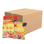 Grinny Variety Fruits Flavour Gelatin Dessert 15g x12 packs, colorful dry snack with fruit flavors, perfect for desserts and snacks.