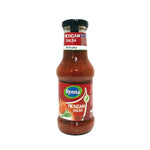 Remia Mexican Salsa Sauce 250ml bottle, bright red sauce with herbs and spices, suitable for Mexican dishes and dipping.