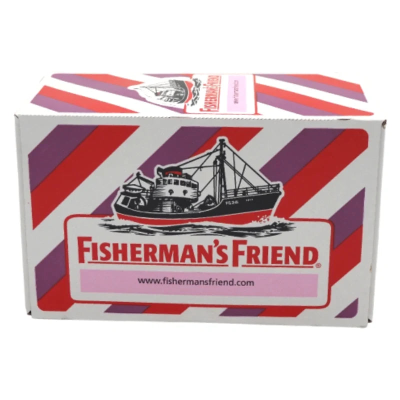 Fisherman's Friend Sugar-Free Mixed Berry Lozenges in a blister pack, highlighting the dry grocery snack with mixed berry flavor.