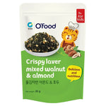 O'FOOD SeaweedxWalnut & Almond 30g dry grocery snack package with seaweed, walnuts, and almonds on the front.