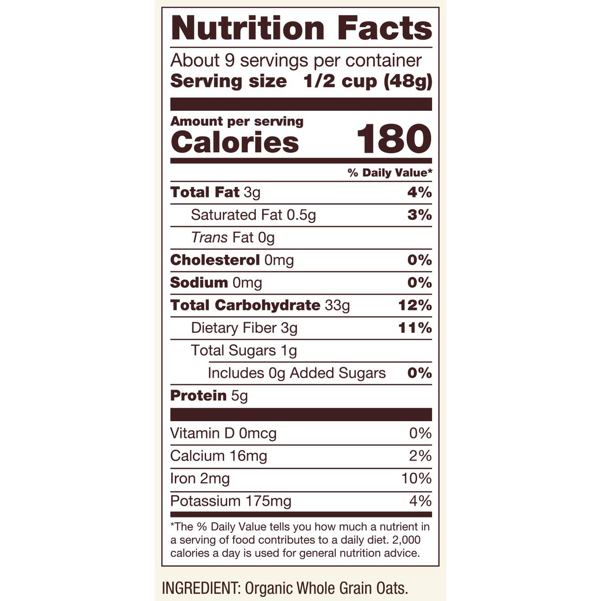 Organic rolled oats from Bob's Red Mill, displayed in a bowl with a scoop, highlighting their natural texture and fresh appearance.