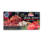 House Kanjuku Tomato Hayashi Bolognese dry grocery pack with tomato and meat flavor, suitable for quick pasta meals.