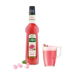 Mathieu Teisseire Rose Syrup 700ml bottle, colorful label, for beverages and culinary use in dry grocery category.