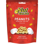 Nut Walker roasted salted peanuts in a bowl, close-up view of crunchy confectionery snack with salted flavor.