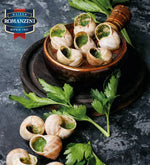 Maison Romanzini Escargot Helix Wild Burgundy Snails in a jar, ready for gourmet cooking, from the Maison Romanzini dry grocery collection.