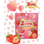 Zoda Wow Gummy Strawberry flavor snack in a 45g package, colorful gummy candies with strawberry taste.