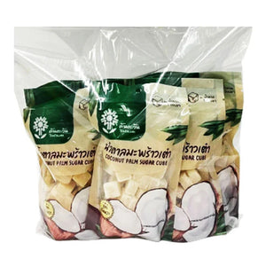 Tontawan Coconut Palm Sugar Cubes in a 150g pack, natural dry grocery product from the TONTAWAN brand, shown in the image.