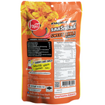 Oyua Crispy Fried Shrimp Chin Sweet Chili flavored snack in bright packaging, showcasing crunchy shrimp pieces and spicy chili seasoning.