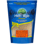 Heritage Quinoa in a bag, showing the gluten-free, high-protein grain valued for healthy cooking and nutritious meals.