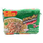 WAIWAI Instant Noodle Minced Pork 60g, dry grocery, showing a bowl of noodles with minced pork and vegetables.