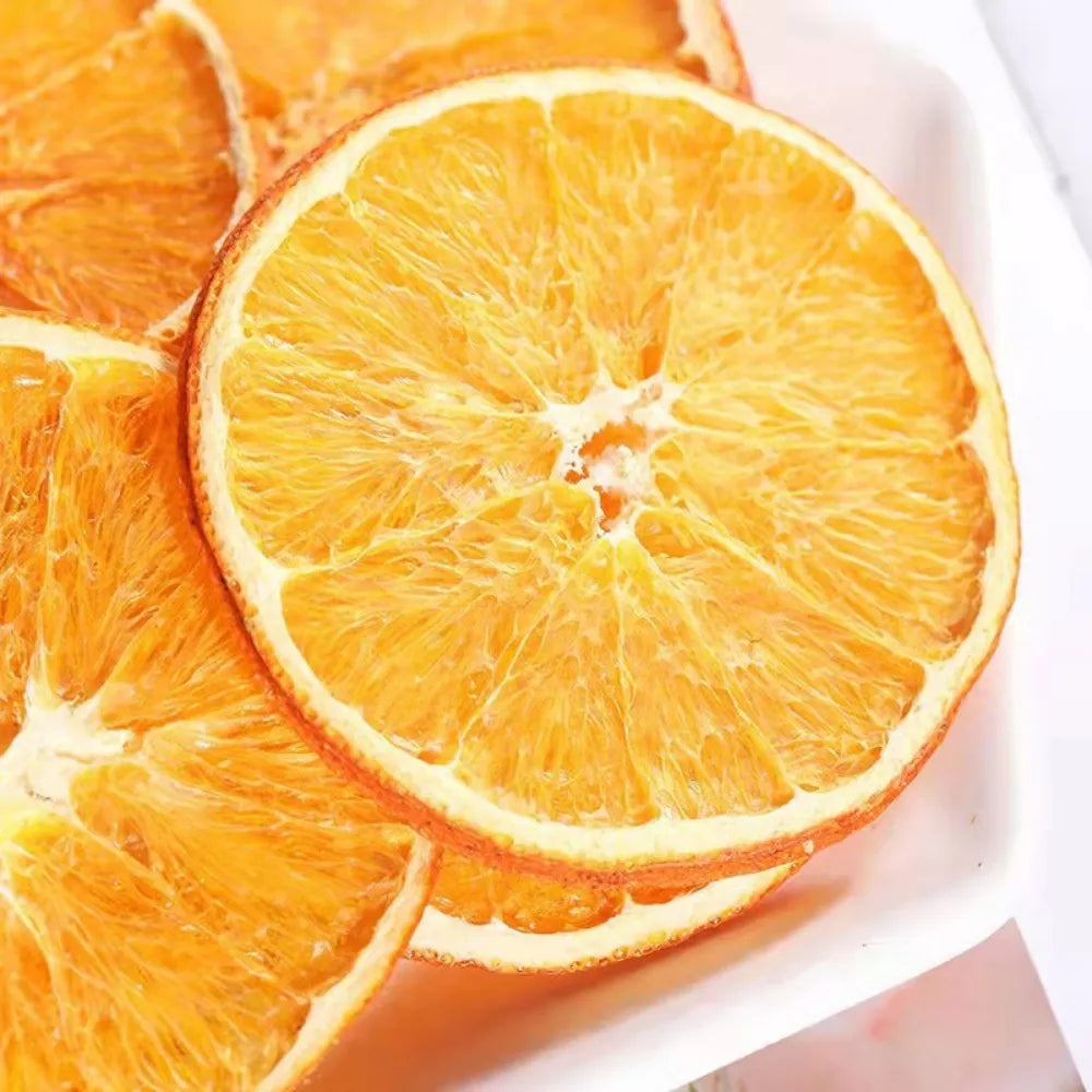 Dried Suncris Oranges in a 200g package by Thong Poon, featuring vibrant dried orange slices for snacking or cooking.