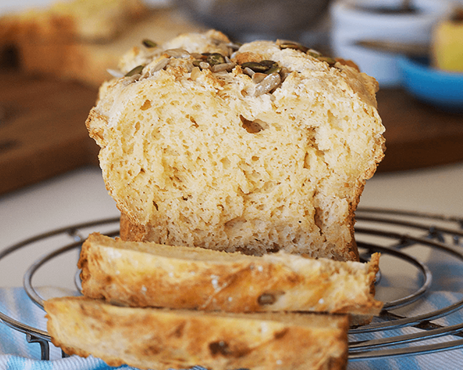 Yes You Can Multi Grain Bread Mix package for healthy baking, featuring whole grains and natural ingredients in a grocery product image.