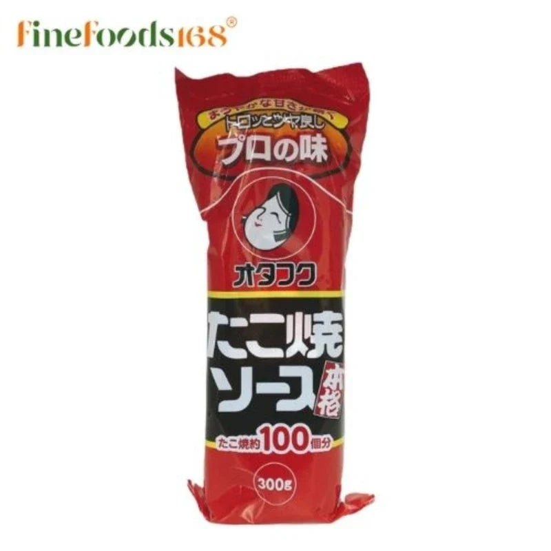Otafuku Takoyaki Sauce 300g bottle, Japanese dry grocery condiment with rich, savory flavor for takoyaki and Japanese dishes