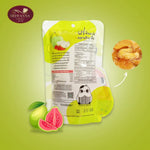 Sriwanna Gold dried guava with chili and salt in a 40g package, featuring vibrant fruit slices with chili flakes and salt crystals.