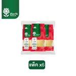 Tontawan Roasted Rice 100g in a clear package, dry grocery product with golden roasted rice grains, suitable for cooking or snacking.