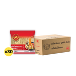 Rabbit Brand Hong Kong Style Noodles, 200g dry grocery package with uncooked, thin, yellow egg noodles ready for cooking.
