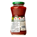 Pace Chunky Salsa Mild in a jar, featuring fresh tomatoes, onions, and peppers, with a thick, chunky texture and mild flavor.