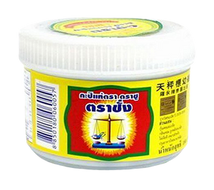 Tra Chang shrimp paste jar, a key ingredient in Asian cooking, with a clear label and lid on a white background.