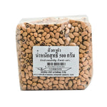 Makro Black Eyed Beans 500g packed in a clear bag, showcasing the dry, beige beans with black spots for cooking and recipes.