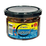 Chada Red Eye Chili Paste Rat dry grocery product with a vibrant red chili paste in a jar, ready for cooking or flavoring dishes.