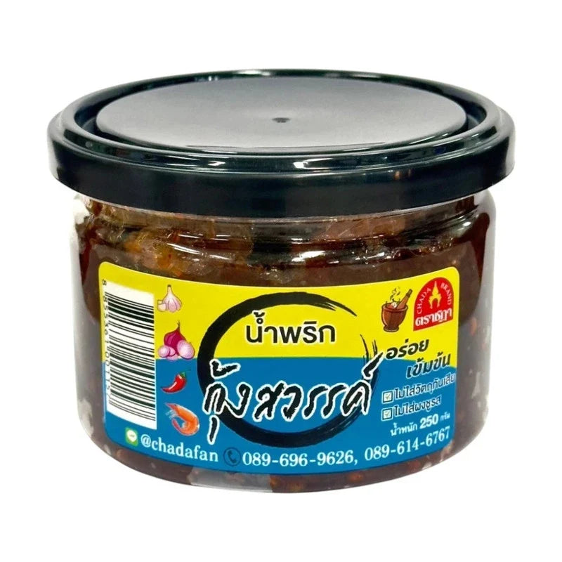Chada Red Eye Chili Paste Rat dry grocery product with a vibrant red chili paste in a jar, ready for cooking or flavoring dishes.