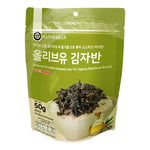 BANDARAN shredded seaweed topping for rice, 50g, dry grocery product, showing dried, shredded seaweed in a clear package.